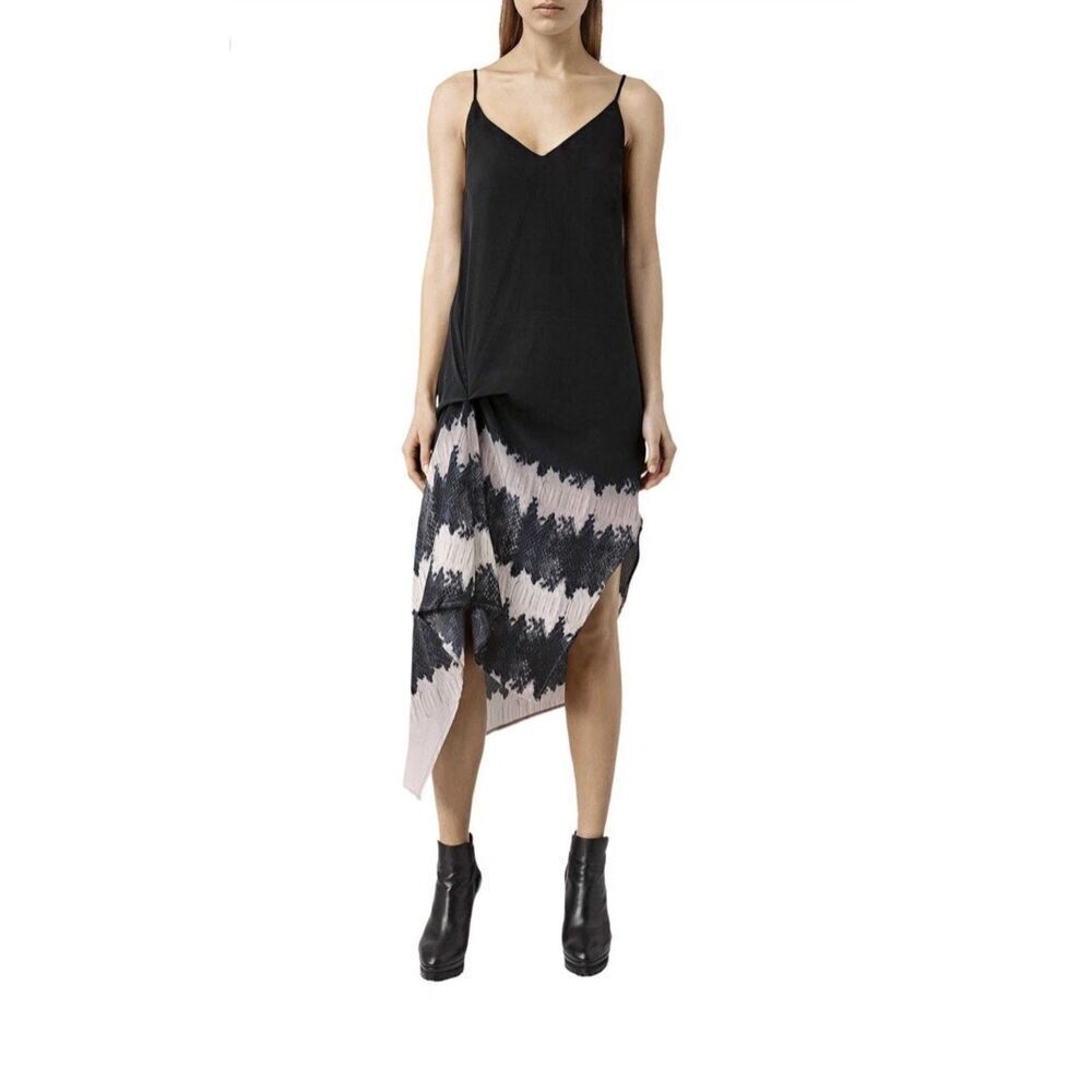 NWT AllSaints Womens Grey Leto Serpine Dress Size 00